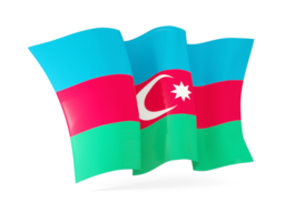 azerbaijan waving flag 256