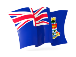 cayman islands waving flags