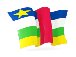 central african republic waving flags
