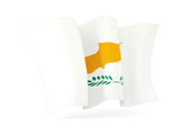 cyprus waving flags