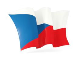 czech republic waving flags