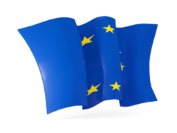 european union waving flags