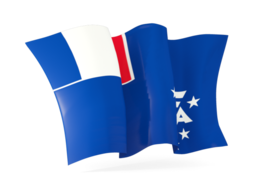 french southern territories waving flags