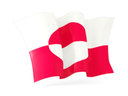 greenland waving flags