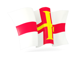 guernsey waving flags