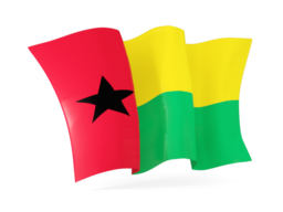 guinea bissau waving flags