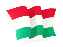 hungary waving flags