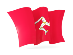 isle of man waving flags