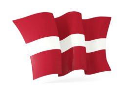 latvia waving flags