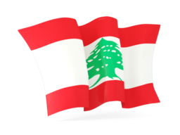 lebanon waving flags