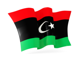 libya waving flags