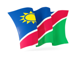 namibia waving flags