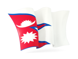 nepal waving flags