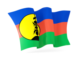 new caledonia waving flags