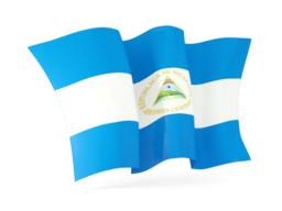 nicaragua waving flags