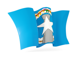 northern mariana islands waving flags