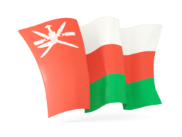 oman waving flags