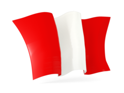 peru waving flags