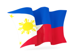 philippines waving flags