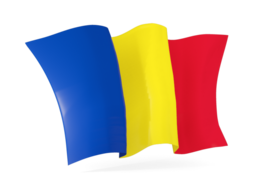romania waving flags