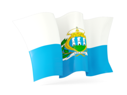 san marino waving flags