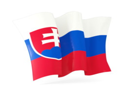 slovakia waving flags