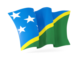 solomon islands waving flags