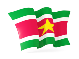 suriname waving flags