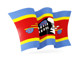 swaziland waving flags