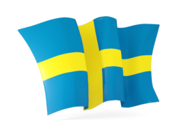 sweden waving flags