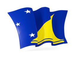 tokelau waving flags