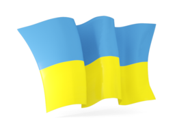 ukraine waving flags