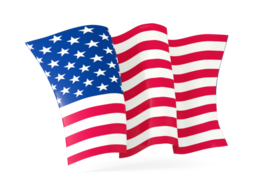 united states of america waving flags