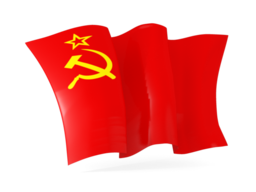 ussr waving flags