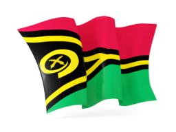 vanuatu waving flags