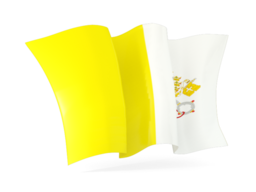 vatican city waving flags