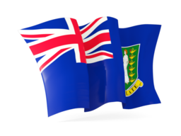 virgin islands british waving flags