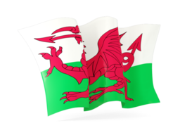 wales waving flags