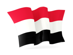 yemen waving flags